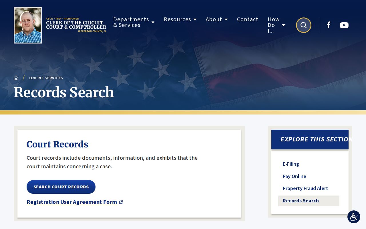 Jefferson County criminal court cases OCRS search page